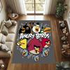 Various Styles of Angry Birds 2 Themed Printed Rugs for Soft Bedroom Floors, and Non-slip Welcome Mats for Home Laundry Rooms.