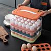 Aufbewahrung für die Küche, stapelbarer Eierhalter, Aufbewahrungsbox, automatischer Roll-Kühlschrank-Eier-Organizer, Eierablagebehälter mit großer Kapazität