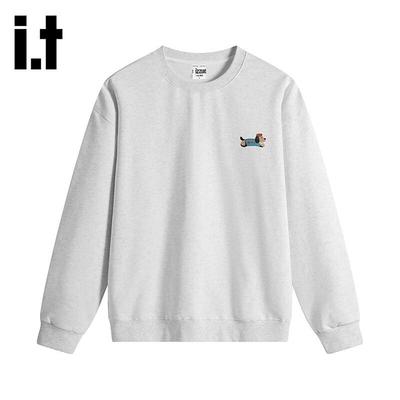 Izzue Unisex American Retro Puppy Graphic Sweatshirt