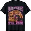 Easily Distracted By Small Wieners Dachshund Dog Lover Funny Graphic TShirt Casual Cotton Tee