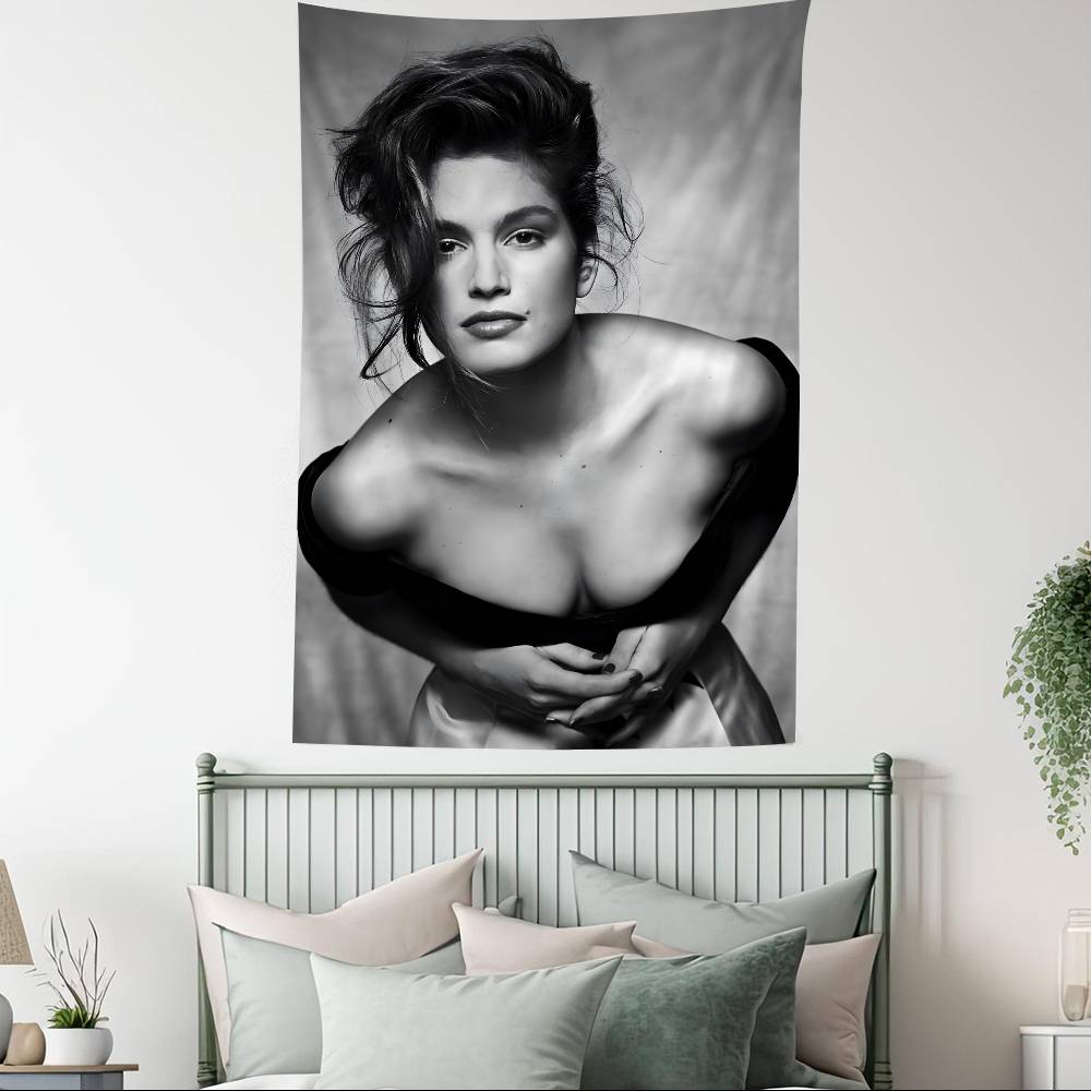 CCindy Crawford Model DIY Wall Tapestry Hanging Tarot Hippie Wall Rugs Dorm INS Home Decor