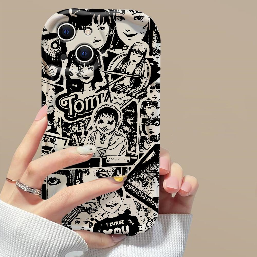 

Хоррор Дзюндзи Ито Горячие комиксы Томиэ Чехол для телефона Для iPhone 16 15 14 13 12 11 Pro Max XS X XR 7 8 SE Ударопрочный Мягкий чехол iPhone 14 Pro