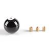 No.8 Billiard Ball Round Universal Custom Gear Shifter Shift Knob W/ 3 Adapters