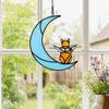 Cat Gift for Home Acrylic Hanging Pendant with Chain, Animal Ornament Window Decorative Wall Decor, Cute Lover Room Decoration Decor