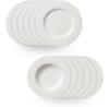 Набор тарелок Villeroy & Boch Twist White, 12 предметов (1013807611)