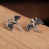 Halloween dinosaur pterosaur stud earrings female, wings retro dark wind earrings, new manufacturer