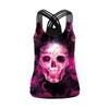 Halloween Skeleton Printed Ladies Strap Cross Tank Skinny Elastic Yoga Top