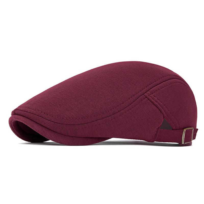Cotton Adjustable Newsboy Caps Men Woman Casual Beret Flat Ivy Cap Soft Solid Color Driving Cabbie Hat Unisex Black Gray Hats