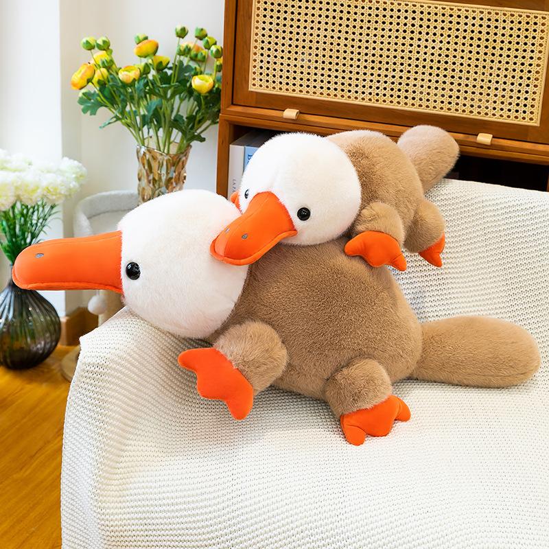 Neues farblich passendes Schnabeltier Puppe Plüschtier hässlich süßes Entlein Kinder Stoffpuppe Mädchen Geburtstagsgeschenk Puppe