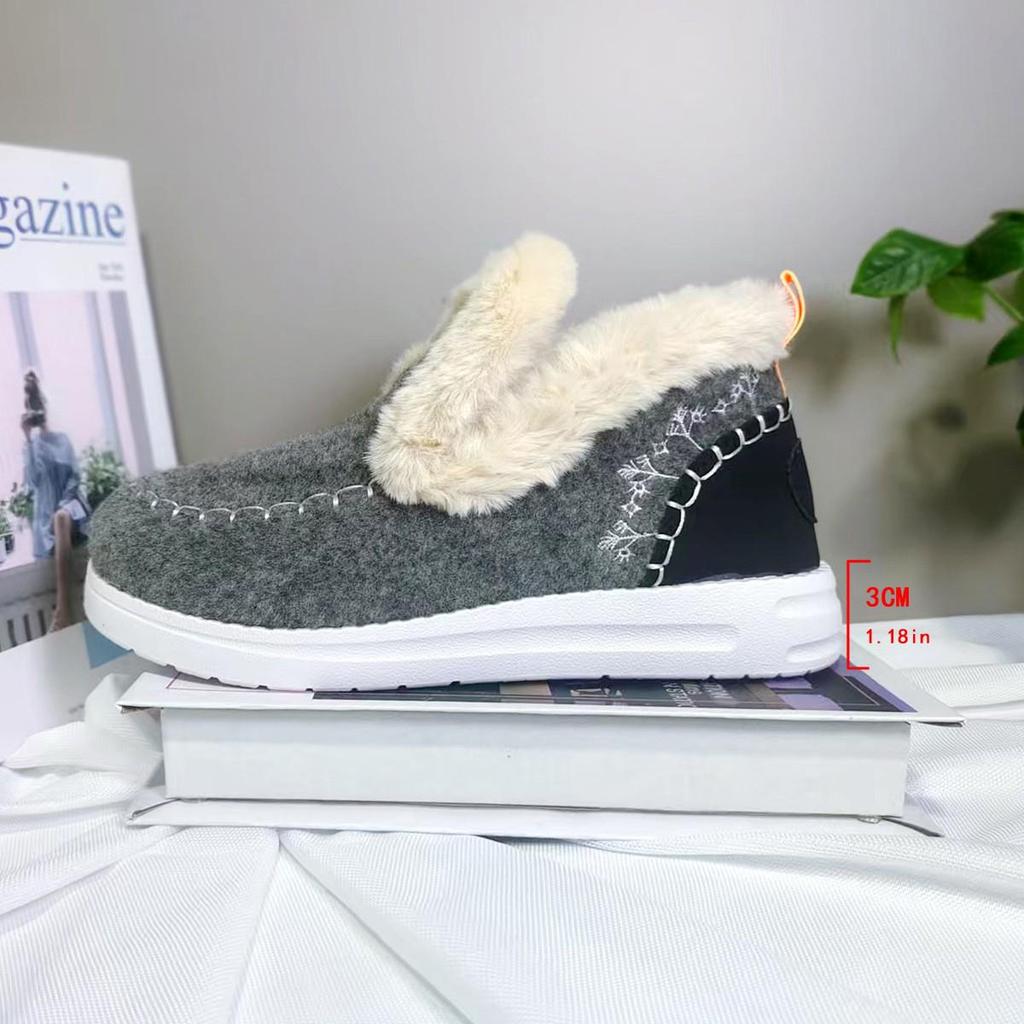 2024 Women's Plus Velvet Thick Warm Winter Cotton Shoes