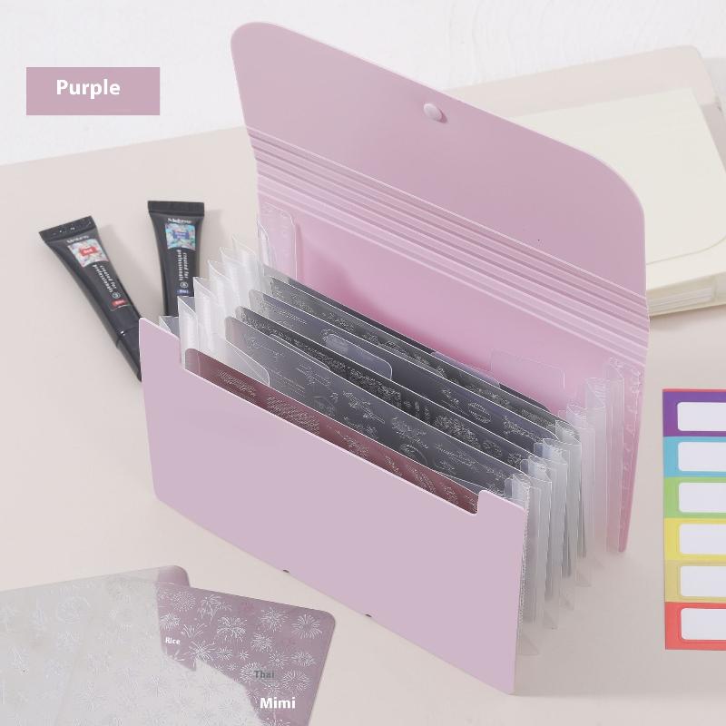 

Нейл-арт Наклейки для ногтей Стальная пластина Книжка для хранения Полка для демонстрации ногтей Книга цветов для ногтей Книга для простого хранения своими руками Принадлежности для маникюра фиолетовый