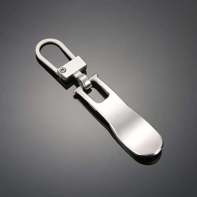10Pcs Detachable Zipper Pull Universal Replacement Tab Zippers Head Sliders Repair for Suitcases Bags Clothing DIY Sewing Craft