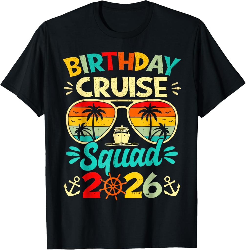 Birthday Cruise Squad 2026 Cruise Birthday Party Unisex T-Shirt