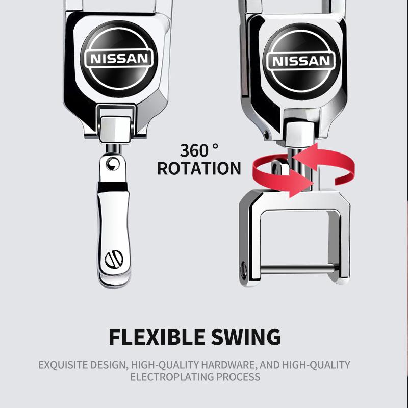 Fashion 3D Metal Car Styling Keychain Key Chain Ring Key Holder For Nissan Nismo Tiida Teana Skyline Juke X-trail Almera Qashqai