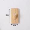Durable Wooden Wall Hooks Wall Mount Heavy Duty Coat Hooks Mounted Wood Hanger Hook Door Back