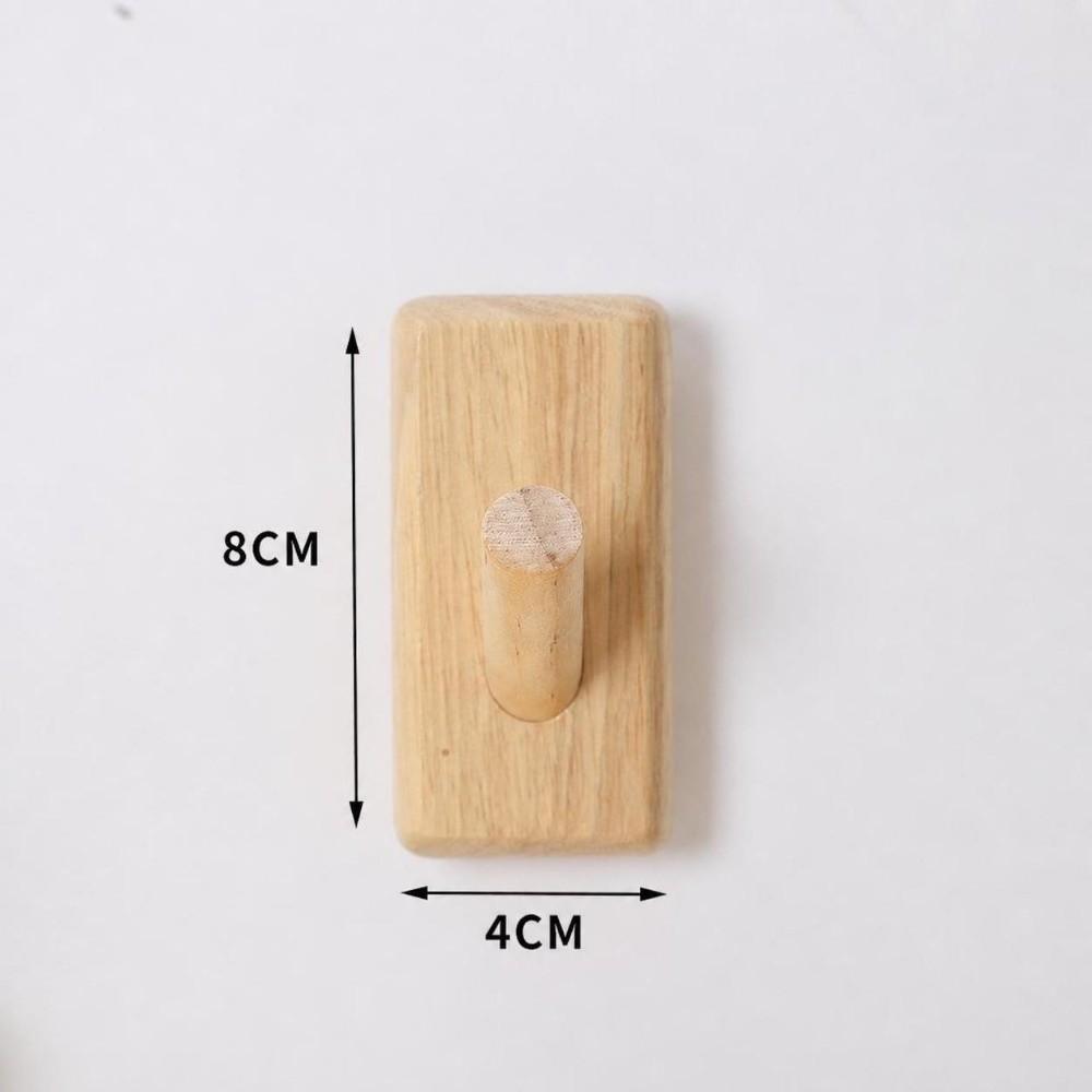 Durable Wooden Wall Hooks Wall Mount Heavy Duty Coat Hooks Mounted Wood Hanger Hook Door Back
