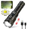 Telescopic Zoom Flashlight High Power Torch Light USB Rechargeable LED Flashlight Portable Tactical Lantern Outdoor Strong Light