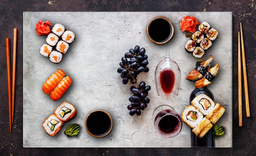 Szklana płyta ochronna na kuchenkę 80x52 Wino