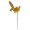 Rusty Hummingbird Flower Stake Garden Outdoor Yard Weather-proof Metal Lawn Patio Pathway
