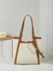 New Minimalist Ctrasting Color Delicate and Compact Portable Bucket Bag Suitable for Daily Commuting and Friend Gatherings