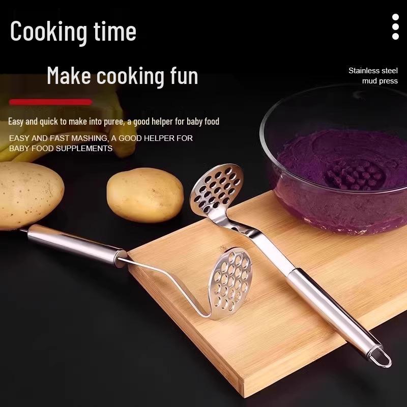 Stainless Steel Potato Masher for Baby Food and Taro