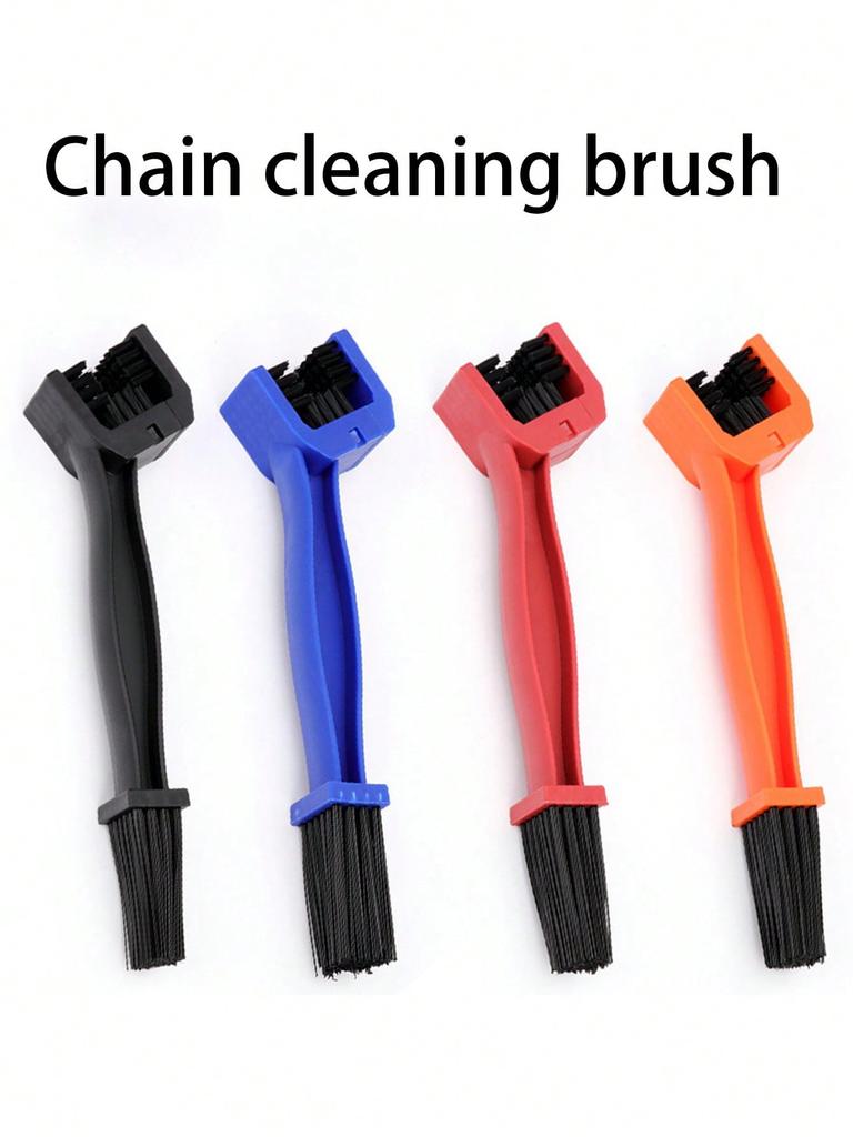 1pc Bicycle Chain Cleaning Brush, Motorcycle Cleaning & Lubrication Brush, 3-In-1 Chain Cleaner, Chain Cleaning Brush