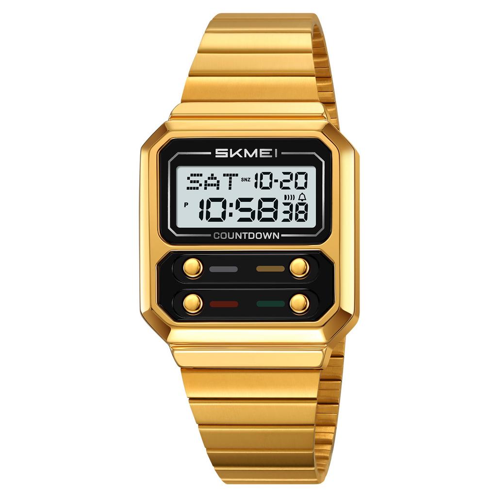 Men's retro business electronic watch multi-function waterproof steel belt electronic watch watch