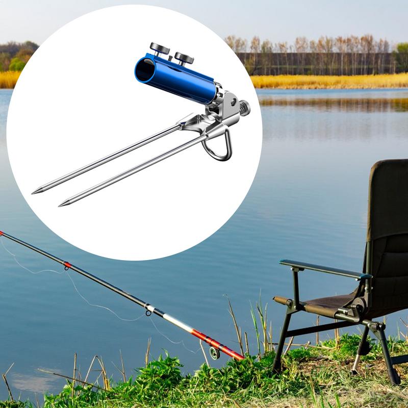 Fishing Rod Holder Insert Ground fishing Poles Bracket Height Adjustable Fishing Rod stand Portable Angling Rod Rest Gripper