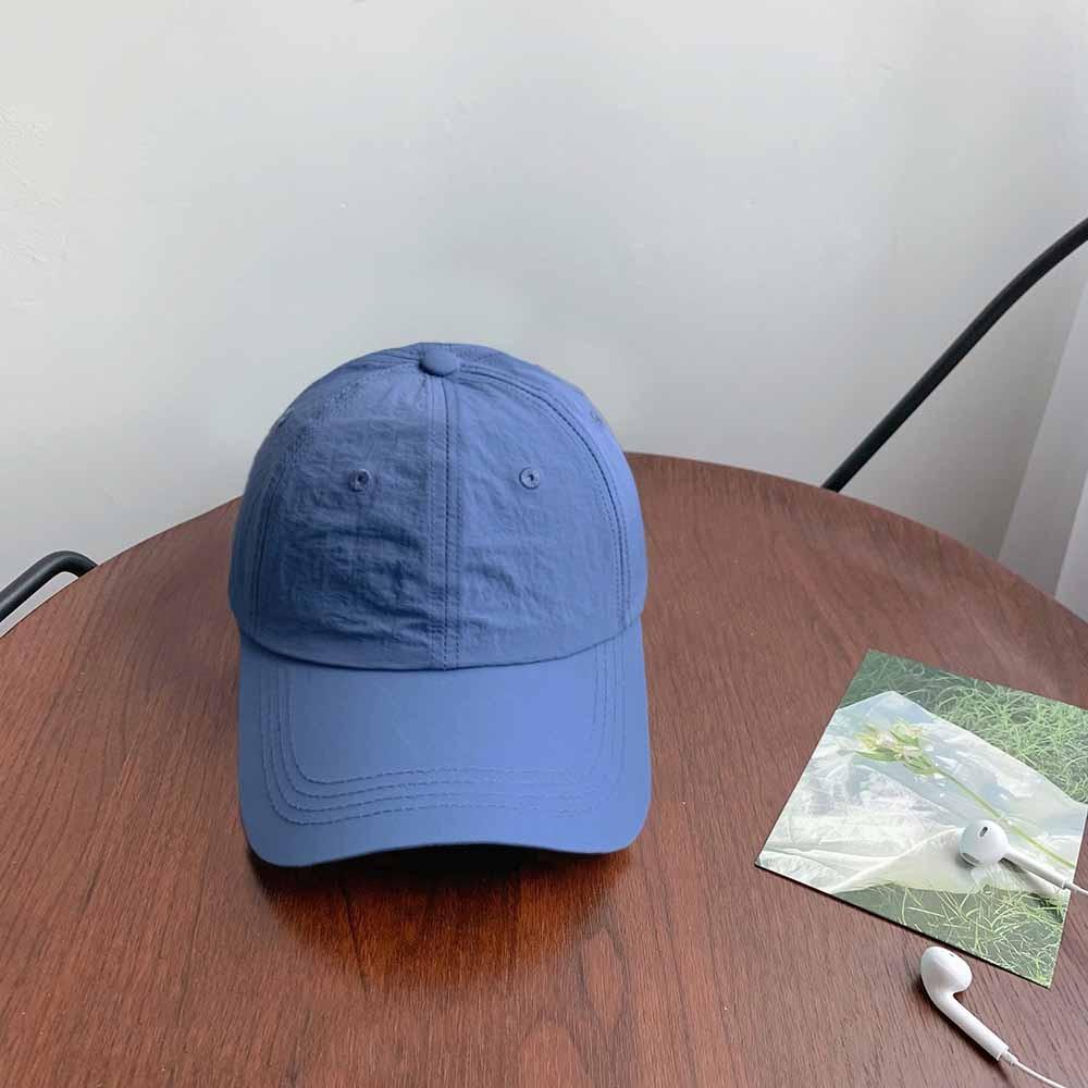 Anime Quick-Drying Baseball Cap Korean Style Peaked Cap Fashion Solid Color Sun Hat  Girl