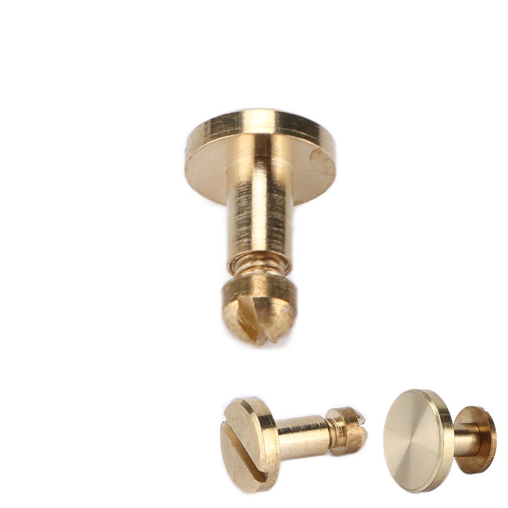 10 Sets Book Binding Screw Easily Binding Disassemble Sturdy DIY Ledger Rivets for Leather Crafts Le