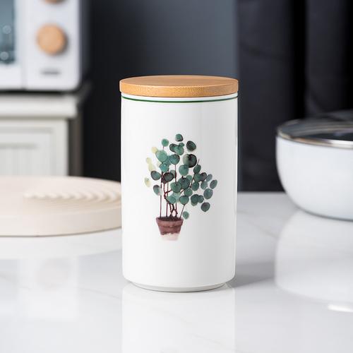 Food Grade Sealed Jar Ceramic Storage Jar Household Kitchen Grains Storage Jar Nut Tea Coffee Storage Box/collection Utensils