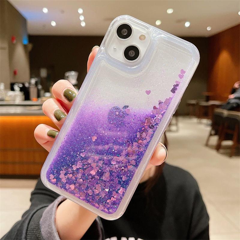 iPhone 16 Glitter Liquid Sand Drop-Proof 15Pro Max Protective Case for Apple 14/17