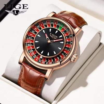 2025 Creative Men Watch Fashion Roulette Dial Waterproof Luminous Men's Quartz Watch