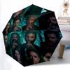 Supernatural Shadows: Mystery Unveiled Folding Umbrella Suitable for All Seasons Portable Light Sun Umbrella Umbrella
