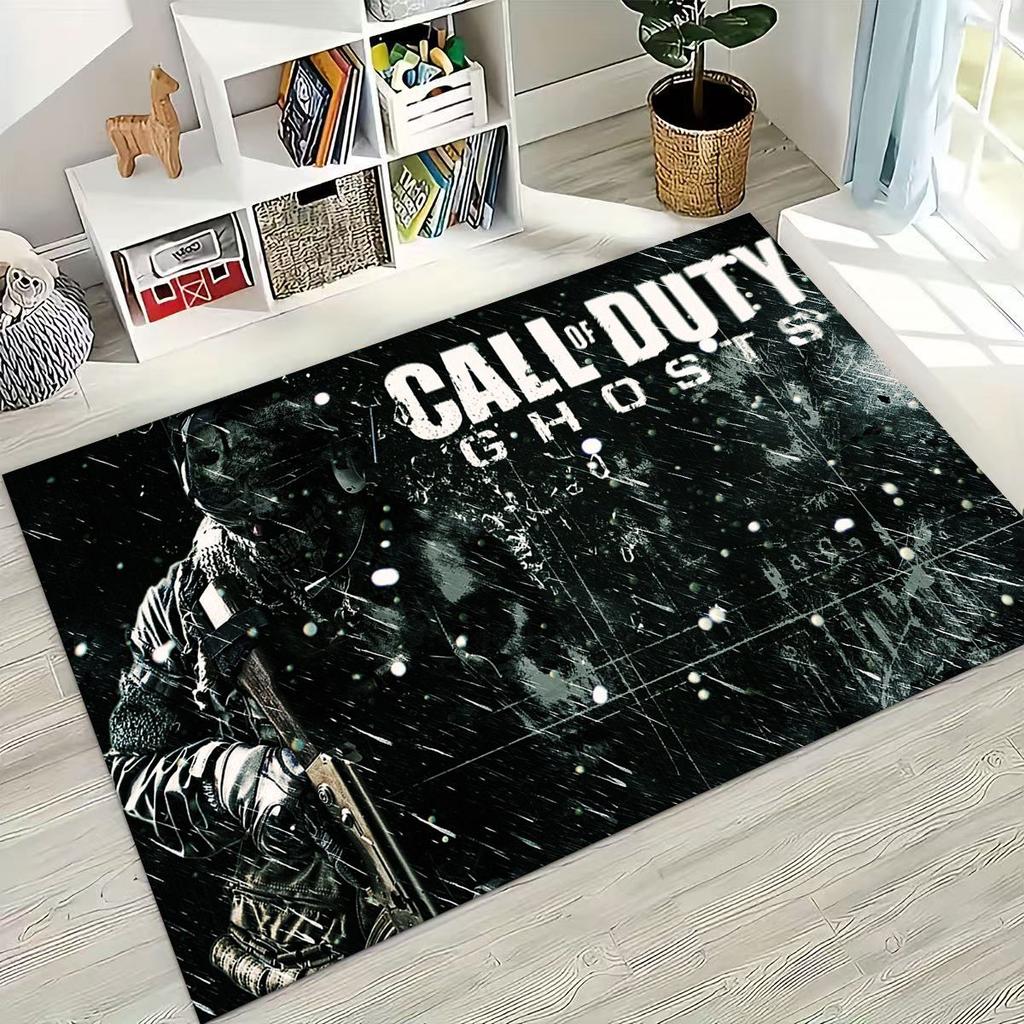 Classic Game Call of Duty Ghost Simon Cartoon Art  Rug for Bedroom Living Room Sofa Home Doormat Decor,Kids Non-slip Floor Mat