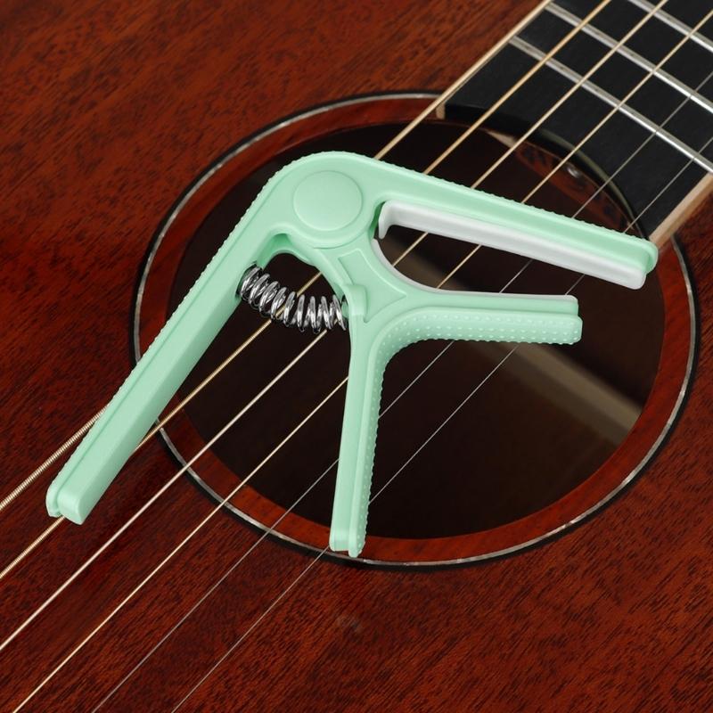 Guitar Tuning Clamp Quick-Change Guitar Capo Clip Nonslip Tone Clip for Acoustic, Folk, Electric Guitar and Ukulele