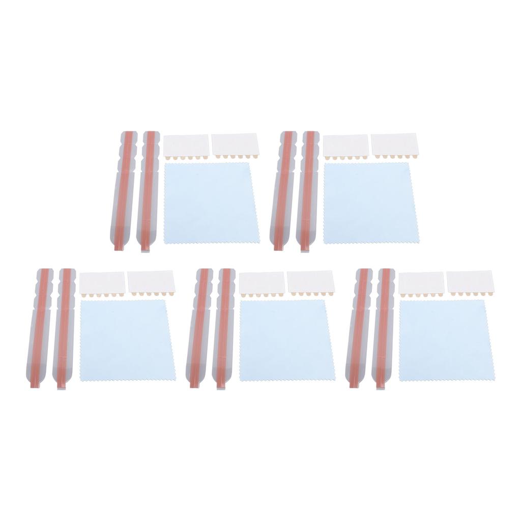 5 Set Privacy Filter Adhesive Strips Double Sided Adhesive Strips with Plastic Slide Mount Holder Ta