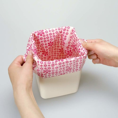 Azuma Industrial Toilet Disposal Bags for TK Toilet Boxes, Flower, 50 Count, 26 X 29 Cm, Hard To See Contents When Discarding