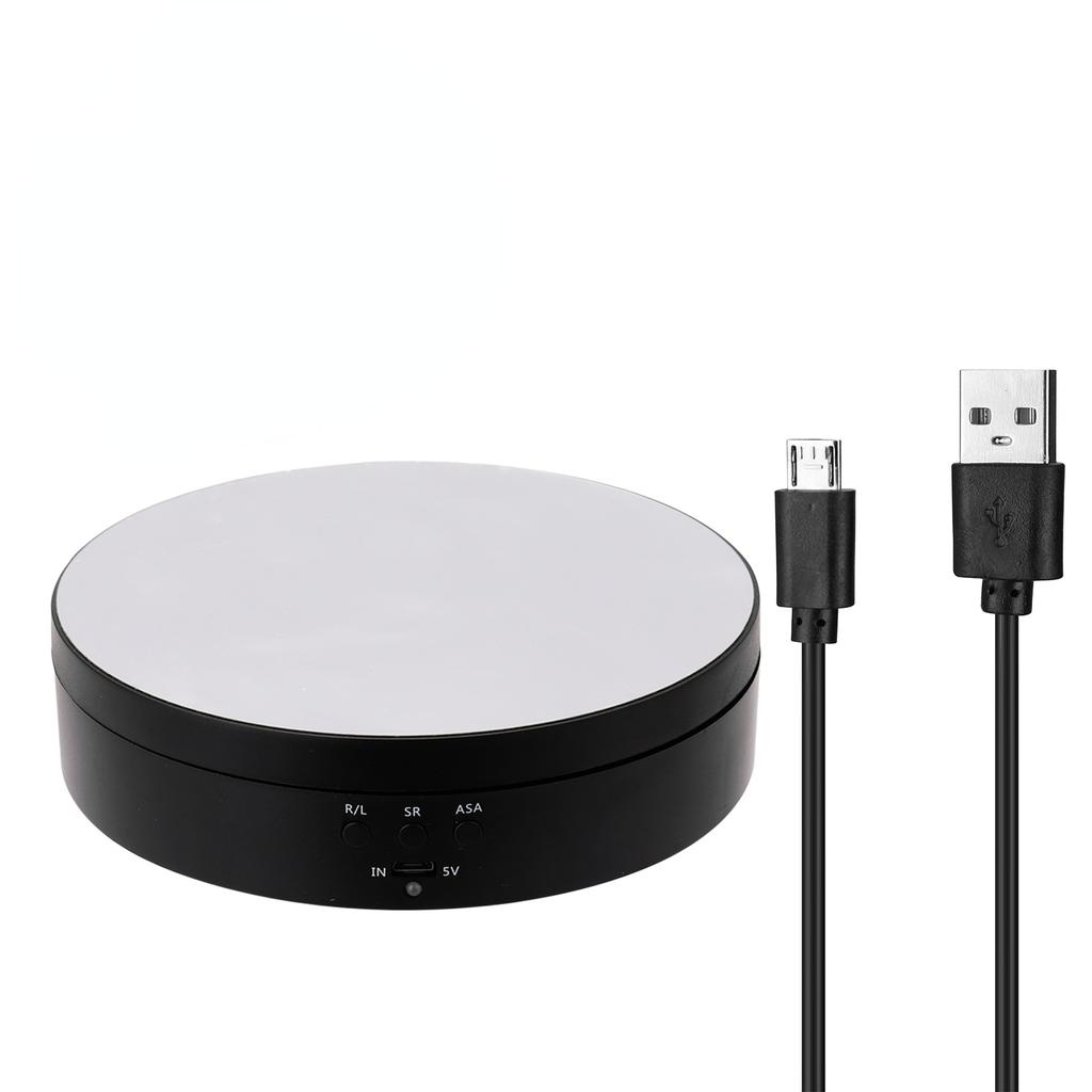 Maks belastning 4KG multifunksjonelle roterende skjermstativ Elektrisk dreieskive 360° rotasjon Støyfri roterende bordsmykkestativ