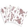 Henna Brown Lace Temporary Tattoo Stickers Hand Body Art Water Transfer Decals