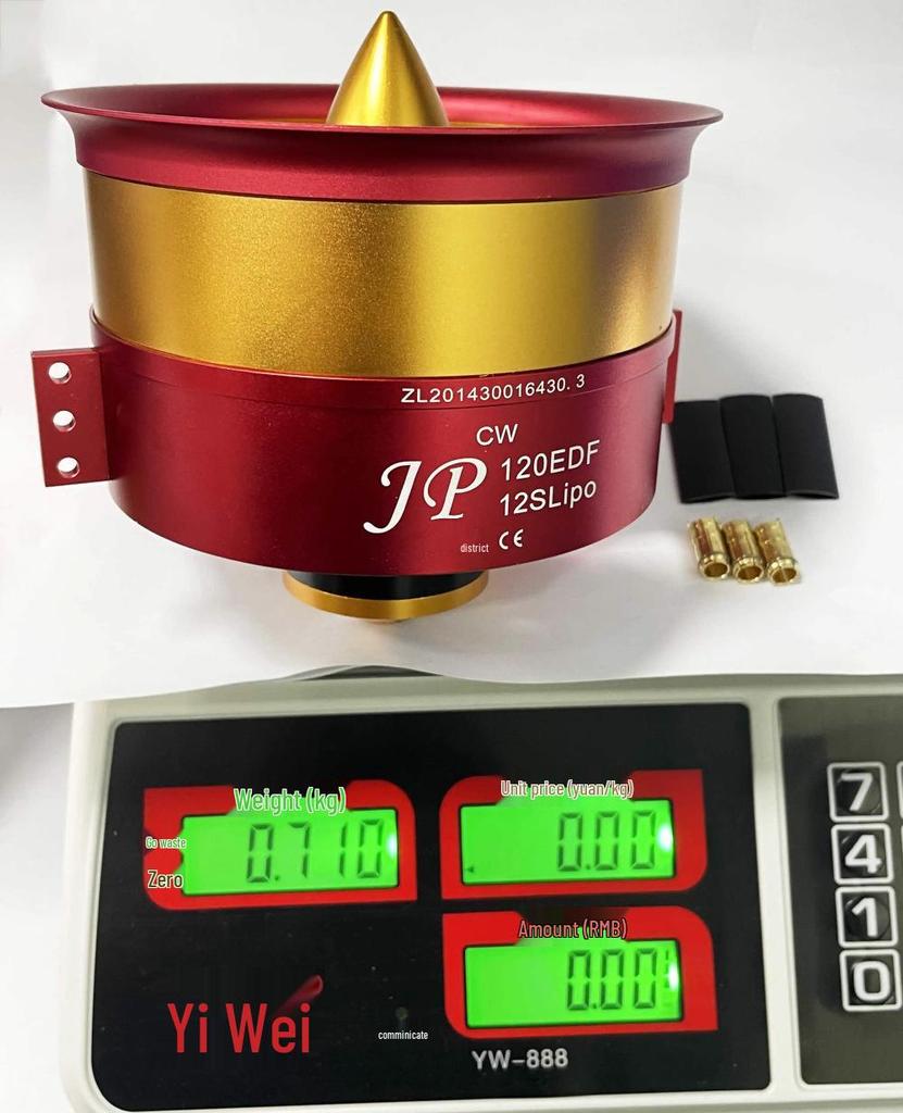 120mm All-Metal JP Ducted Fan: Forward/Reverse 12-Blade EDF Turbojet for 12S Fighter Power.