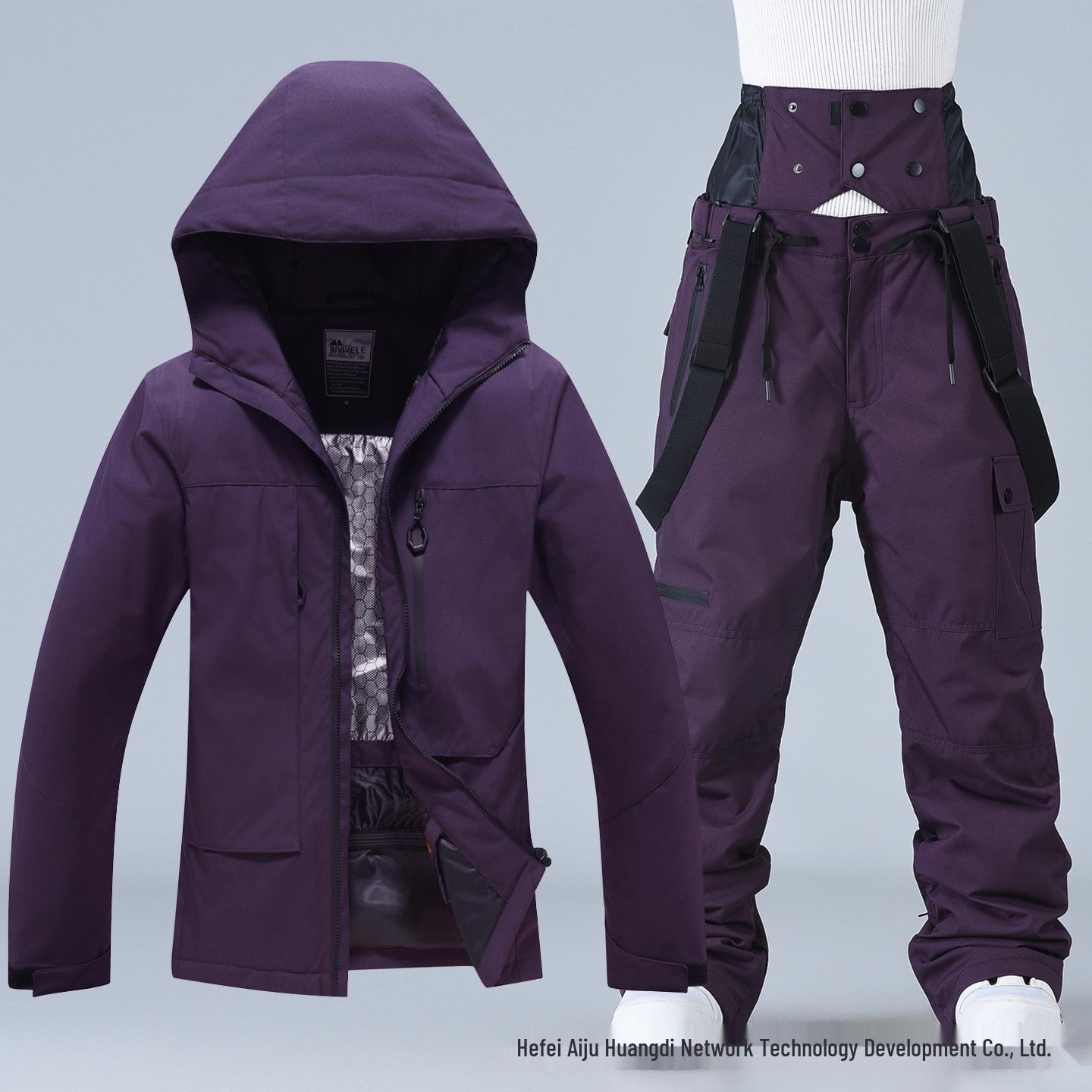 

Зимовий лижний костюм для вулиці: Вітрозахисний, Водонепроникний та Потовщений для Чоловіків та Жінок S