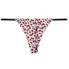 FINETOO Seamless Thong Drawstring  Print Panties  For Women Soft  And Sexy Briefs