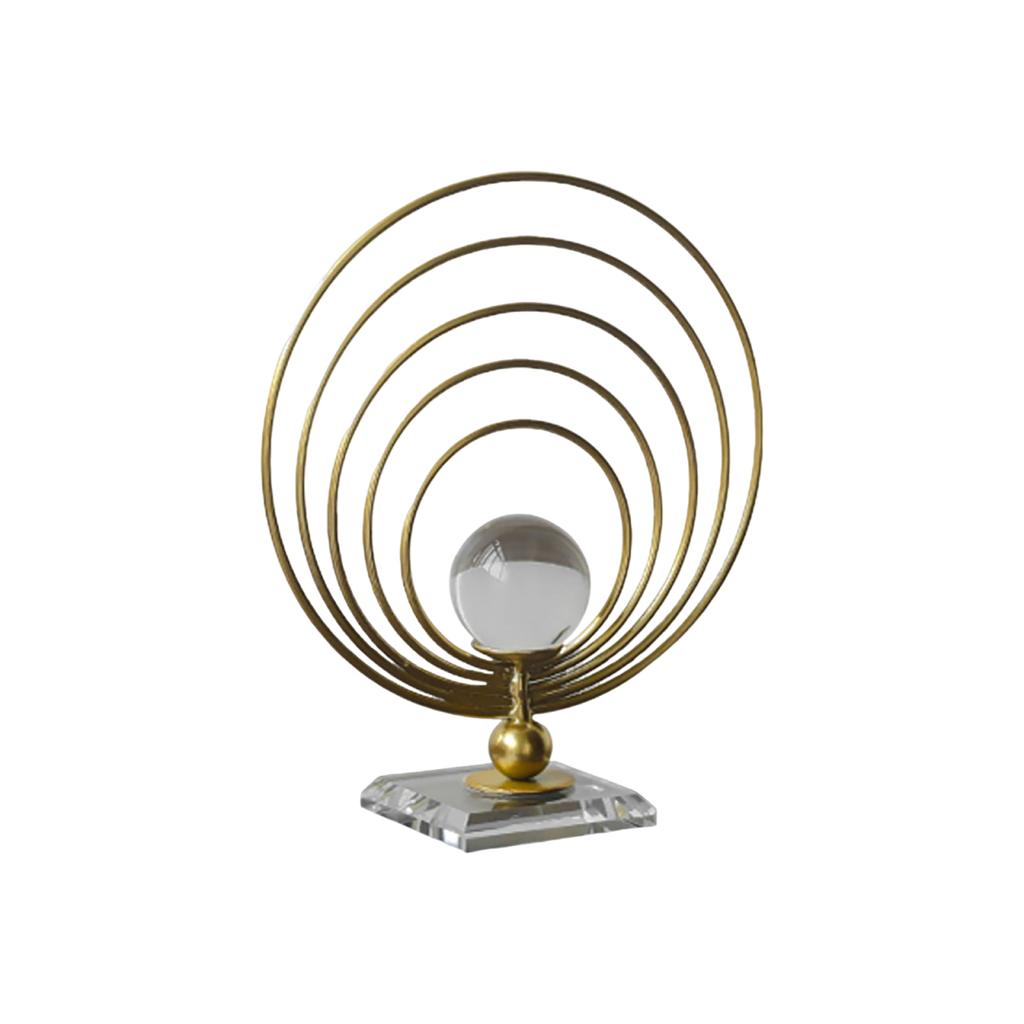 Kreative Eisenkunst Kristallkugel Kunst Ornament Licht Luxus Weinschrank Eingang TV-Schrank Wohnzimmer Wohnungseinrichtung