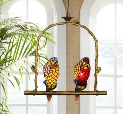 Tiff Parrot Chandelier Personality Creative Luxury Atmosphere Hotel Villa Restaurant Corridor Art Decorative Lights