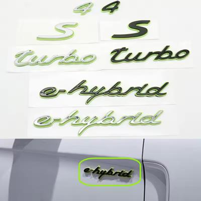 1 sztuka nowa 4 S Turbo e hybryda ABS Błotnik samochodowy boczny Tylna klapa Bagażnika Emblemat Odznaka Naklejka Akcesoria
