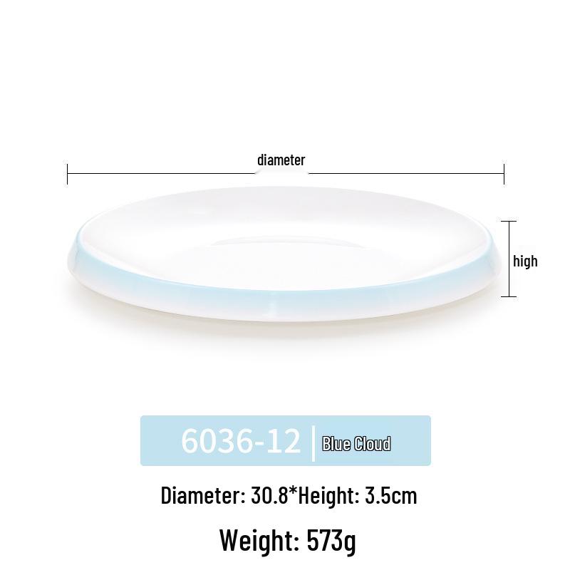 Okrągły talerz melaminowy - Naczynia stołowe inspirowane porcelaną dla restauracji i hoteli, Idealny do kuchni zachodniej