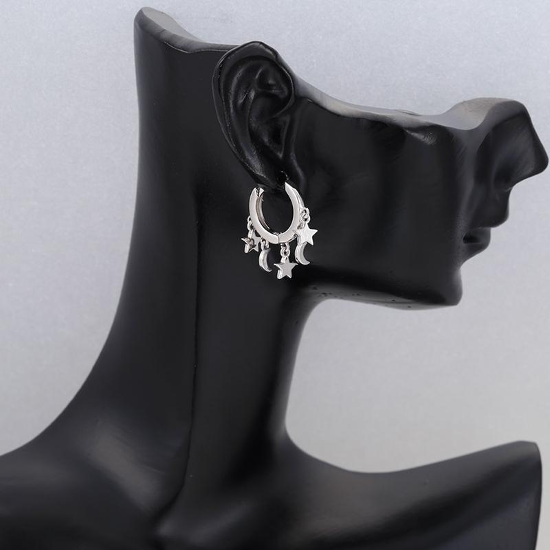 ZHUKOU gold small drop earrings CZ crystal small hoop earrings for women trend fashion earrings model:VE321