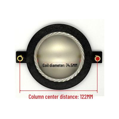 74.46MM Titanium Diaphragm Speaker Repair Horn with 75-Core Round Wire