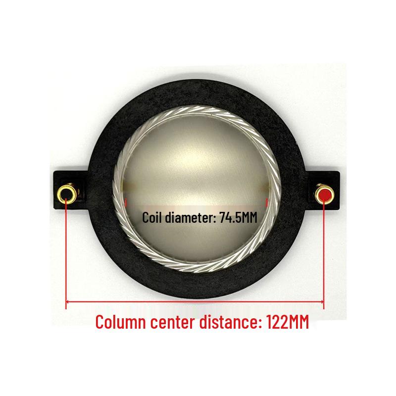 74.46MM Titanium Diaphragm Speaker Repair Horn with 75-Core Round Wire